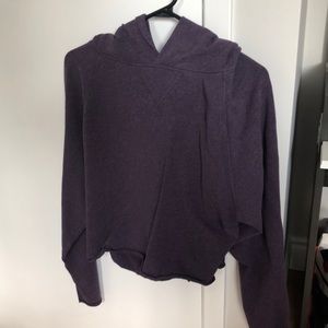 Purple Cropped Lululemon Hoodie